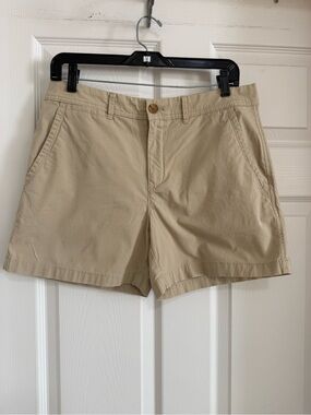 Banana Republic Neutral Beige High-Rise Shorts
